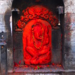 2014.12.09 Kathmandu 83 Citywalk Ganesh all red ResizeBy Donna Yates CC BY-NC-SA
